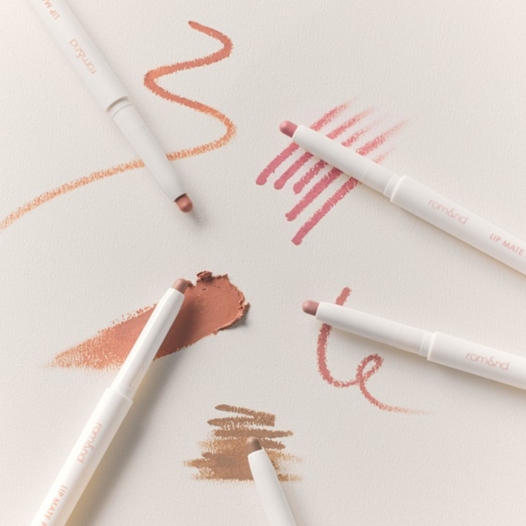 Chì Kẻ Viền Môi Nhung Lì, Lâu Trôi, Thiết Kế 2 Đầu Hàn Quốc Romand Lip Mate Pencil - 0.5g