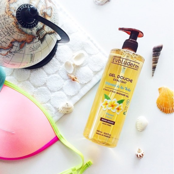 Gel tắm Evoluderm chiết xuất Hoa Monoi từ Tahiti 500ml
