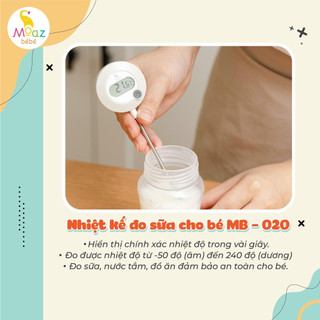 Que đo nhiệt độ sữa, nước cho bé thương hiệu moaz bébé mb 020