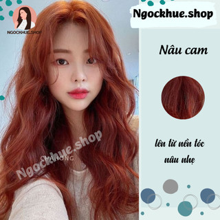 Thuốc nhuộm tóc màu nâu cam+ tặng kèm trợ dưỡng - Ngọc Khuê Shop