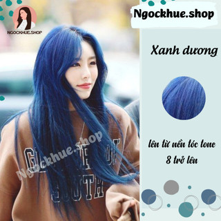 thuốc nhuộm tóc màu xanh dương+ tặng kèm trợ nhuộm - Ngọc Khuê Shop