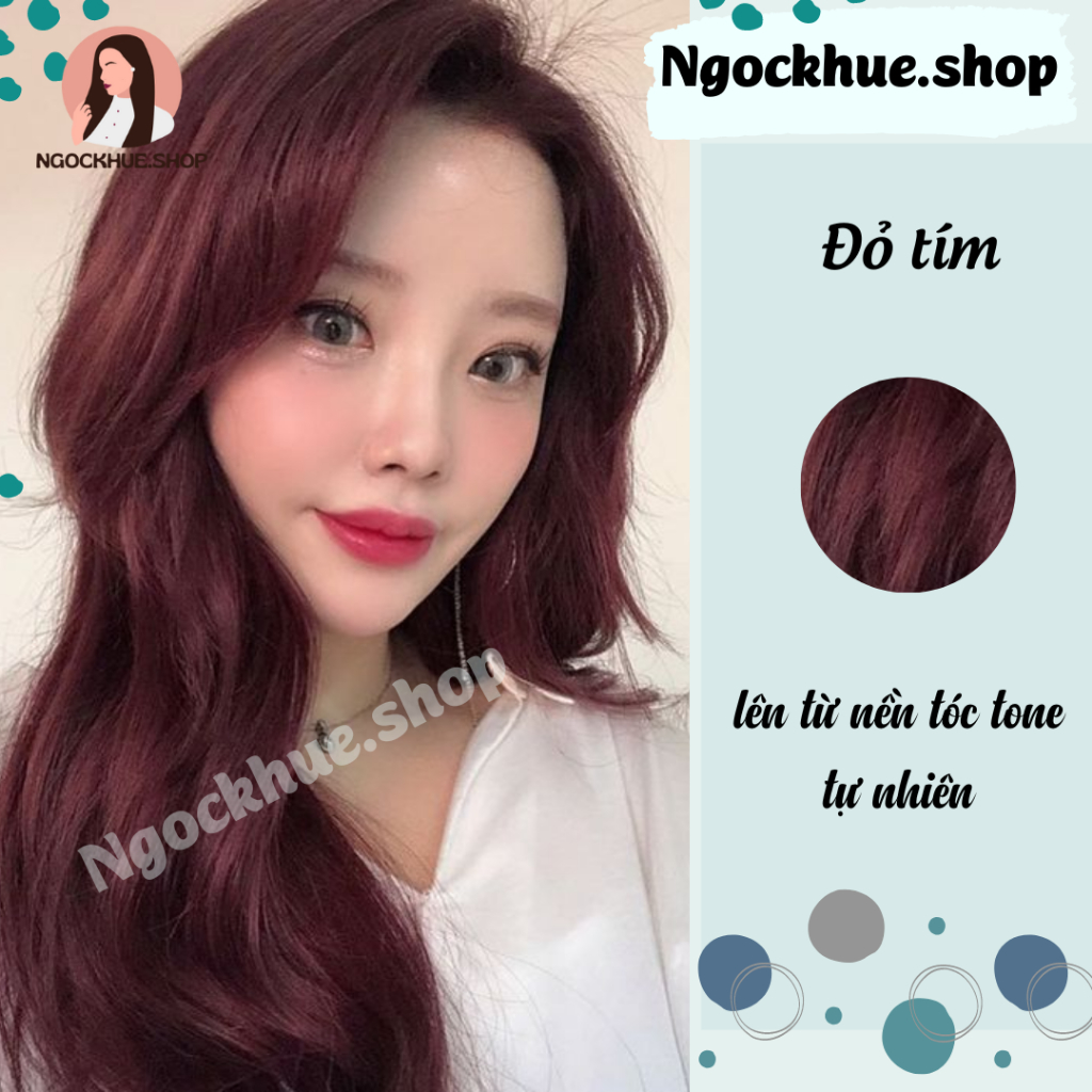 thuốc nhuộm tóc đỏ tím - Ngọc Khuê Shop