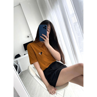 POLO LOGO tan - ÁO POLO basic CHUỘT TRẮNG
