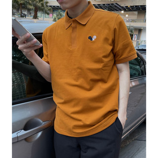POLO LOGO tan - ÁO POLO basic CHUỘT TRẮNG