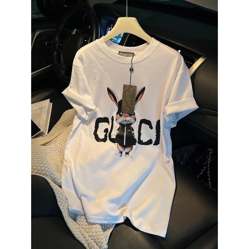 Áo thun cho bé GUI.CCI hình thỏ, áo phông trẻ em và gia đình chất liệu cotton siêu xinh - Winni Kids