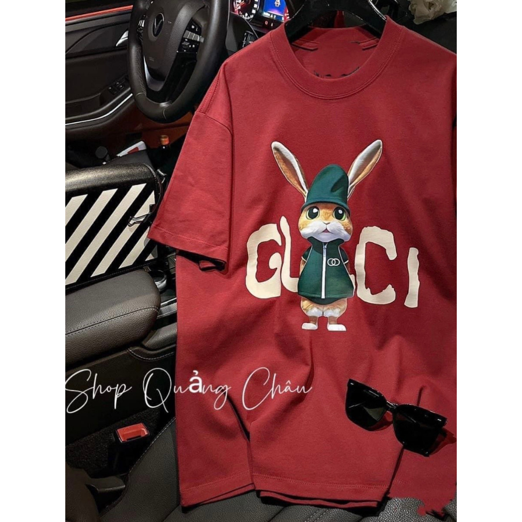 Áo thun cho bé GUI.CCI hình thỏ, áo phông trẻ em và gia đình chất liệu cotton siêu xinh - Winni Kids