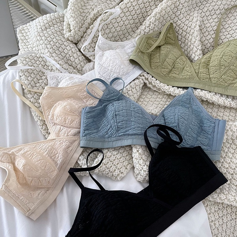 Áo lót VANVENE , áo Bralette BR502 Ren Lưới Lót Mỏng Siêu Thoáng bảng lưng to 3 móc che mỡ lưng