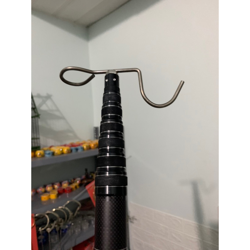 Sào carbon treo lồng chim,vợt cá siêu nhẹ, cứngu