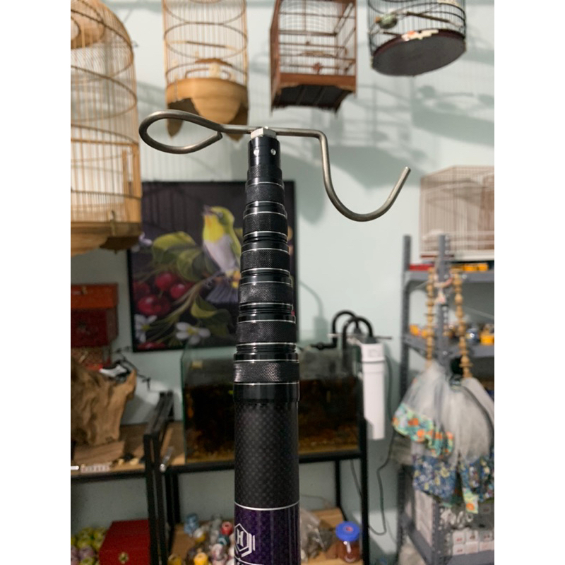 Sào carbon treo lồng chim,vợt cá siêu nhẹ, cứngu