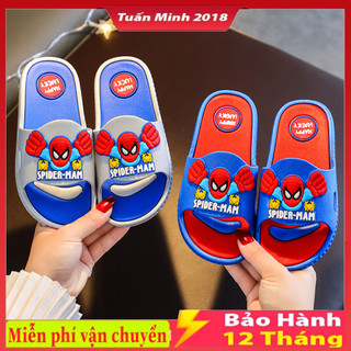 Dép siêu nhân nhện 3d đế mềm cho bé trai, hàng cao cấp