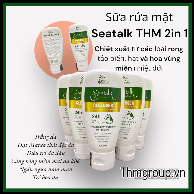 SỮA RỬA MẶT SEATALK 2 IN 1 (ngừa mụn mờ nám)