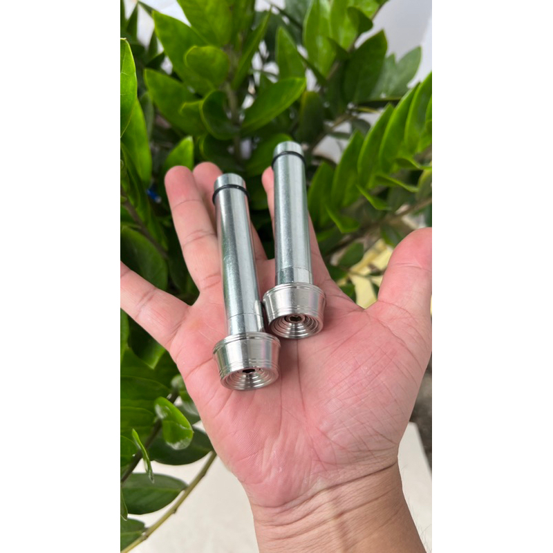 Cặp gù tay lái inox mẫu v2 và thanh đóng gù nặng 500g