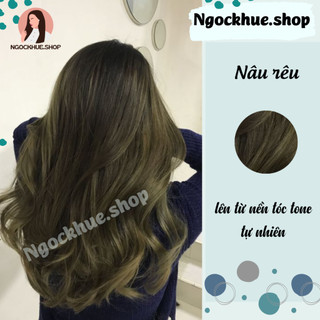 thuốc nhuộm tóc nâu rêu + tặng oxy trợ dưỡng - Ngọc Khuê Shop