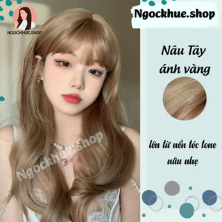 thuốc nhuộm tóc nâu tây ánh vàng +tặng oxy trợ nhuộm - Ngọc Khuê Shop