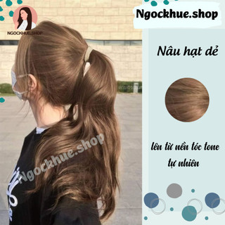 thuốc nhuộm tóc nâu hạt dẻ + tặng oxy trợ dưỡng - Ngọc Khuê Shop