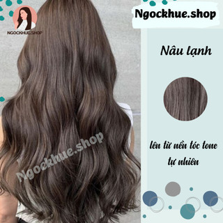 Nhuộm tóc màu nâu lạnh+tặng kèm trợ dưỡng - Ngọc Khuê Shop