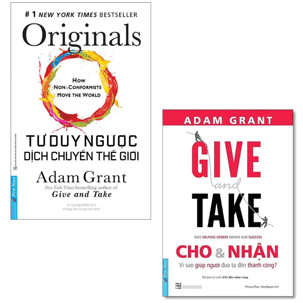 Sách - Combo Tác Giả Adam Grant  - FirstNews00