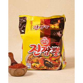 (Ottogi Bịch 4 gói) Mỳ Hải Sản Jin Jjambbong Hàn Quốc- [오뚜기] 진짬뽕 130G