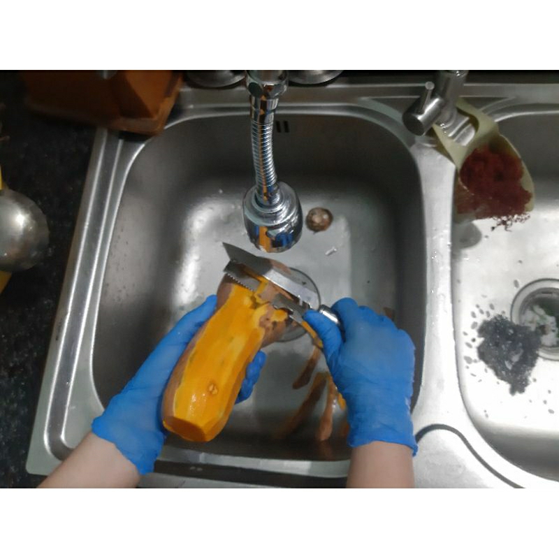 Găng tay cao su không bột Nitrile Trắng,Xanh,Đen đa năng