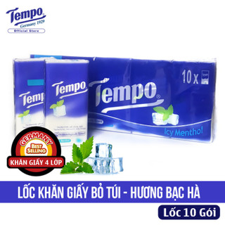 Lốc Khăn Giấy Tempo Bỏ Túi Regular - 4 lớp bền dai - Thương hiệu Đức
