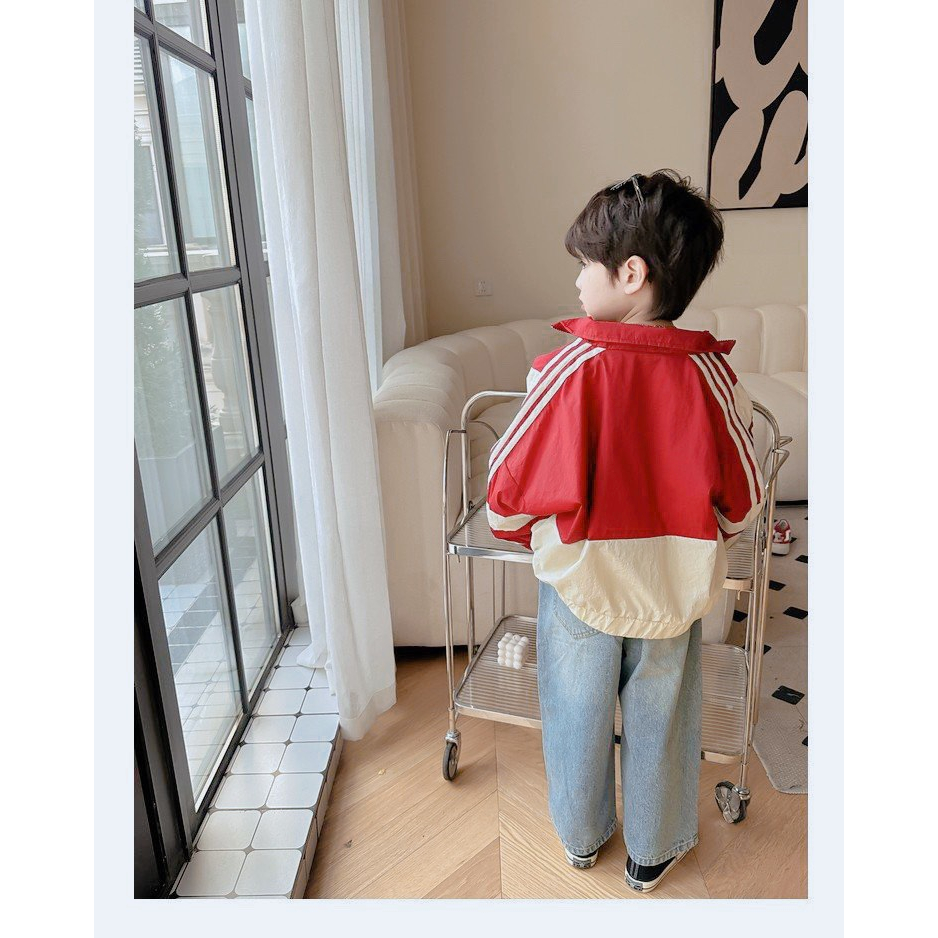 Áo Khoác Gió Bomber Thu Đông Hai Lớp Cho Bé Trai Bé Gái Phong Cách Thể Thao Năng Động Size Nhí Đại Cho Trẻ Em