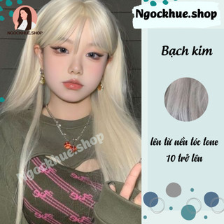 Thuốc nhuộm tóc màu bạch kim+tặng kèm trợ dưỡng - Ngọc Khuê Shop