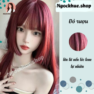 Thuốc nhuộm tóc màu đỏ r.ượu + tặng kèm trợ dưỡng - Ngọc Khuê Shop