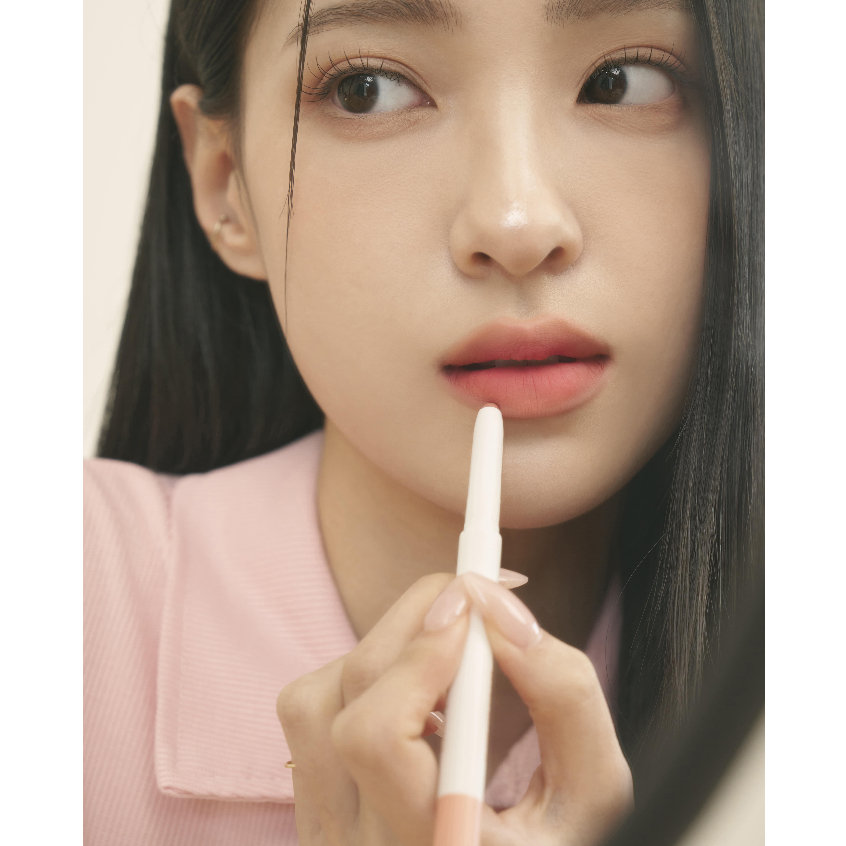 Chì Kẻ Viền Môi Nhung Lì, Lâu Trôi, Thiết Kế 2 Đầu Hàn Quốc Romand Lip Mate Pencil - 0.5g