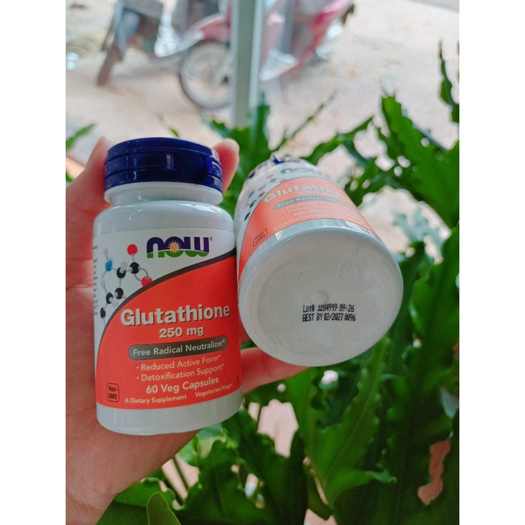Viên Uống Hỗ Trợ Trắng Da Now Glutathione 250mg Mỹ 60 viên