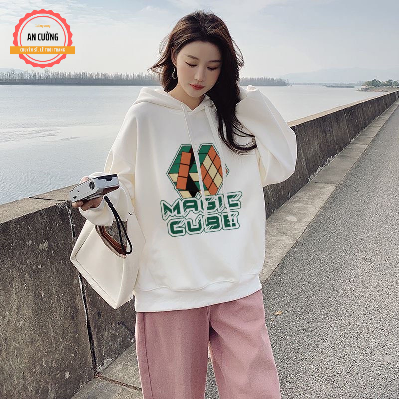 Áo hoodie, áo khoác hoodie nam nữ chất nỉ dày form rộng có mũ giá rẻ HOODIE20 - Xưởng may An Cường