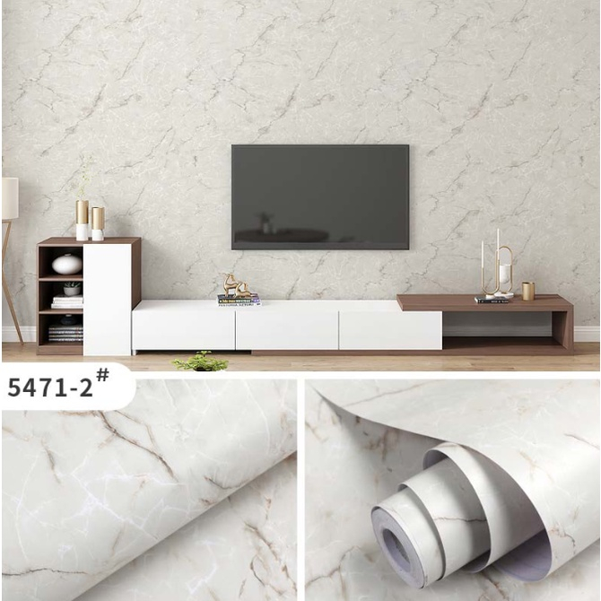 Decal Giấy Dán Tường Decor Kim Vinh Mẫu Đá Hoa Cương Sang Trọng 5m Khổ 45cm Keo Sẵn