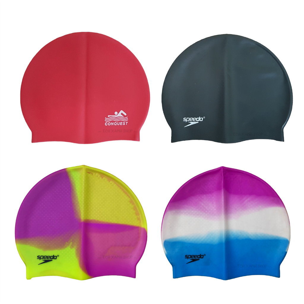 Mũ bơi nón bơi chất Liệu Silicon co giãn