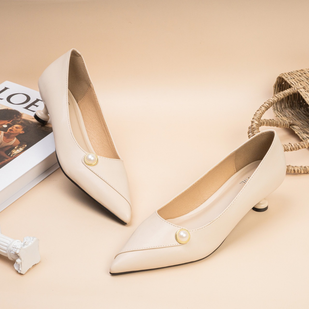 Giày Cao Gót 4cm Đính Hạt H165