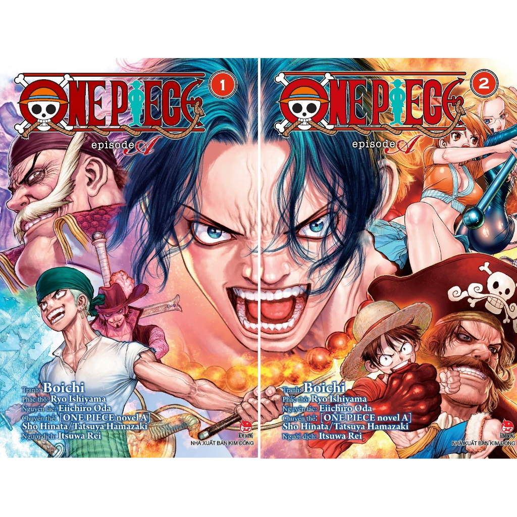 Sách - Combo One Piece Episode A - Tập 1 + Tập 2 - Tặng Kèm PVC Card