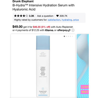 Minisize 5ml - Serum dưỡng da Drunk Elephant B-Hydra Intensive Hydration