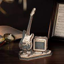 Đồ Chơi Mô Hình Lắp Ráp Gỗ 3D: Đàn Electric Guitar