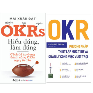 Sách combo: okrs - hiểu đúng, làm đúng al + okr - phương pháp thiết lập mục tiêu và quản lý công việc vượt trội 1980