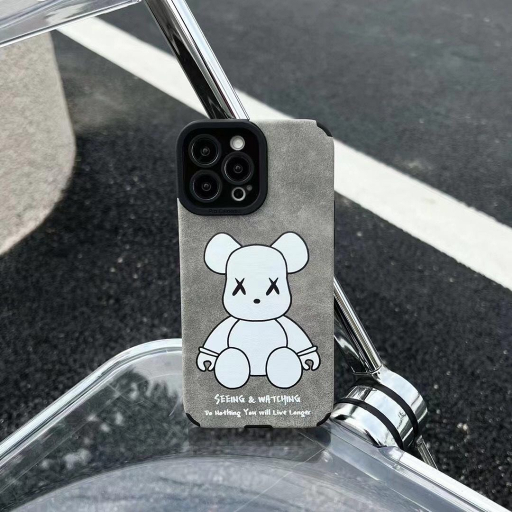 Ốp lưng iphone da in hoạ tiết Kaws 6/6s/6plus/7plus/8plus/x/xs/xsmax/11/12/13/14/pro/max/promax - Awifi S3-6