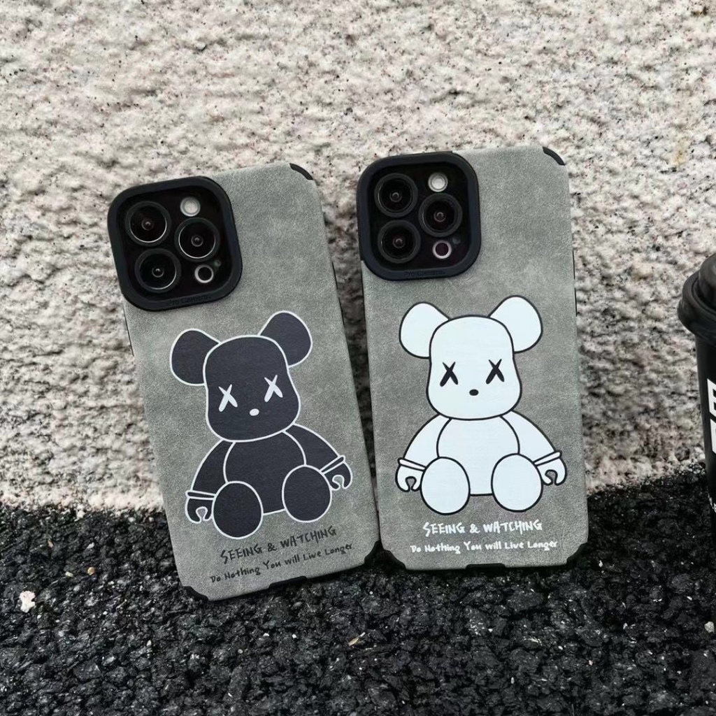 Ốp lưng iphone da in hoạ tiết Kaws 6/6s/6plus/7plus/8plus/x/xs/xsmax/11/12/13/14/pro/max/promax - Awifi S3-6