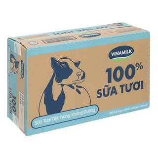 Thùng 48 hộp sữa tươi không đường Vinamilk 180ml