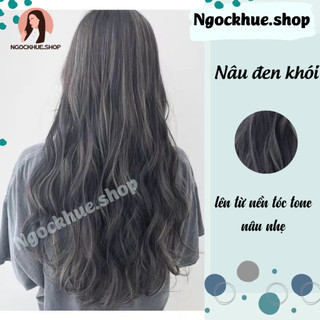 Thuốc nhuộm tóc nâu đen khói + tặng kèm trợ dưỡng - Ngọc Khuê Shop