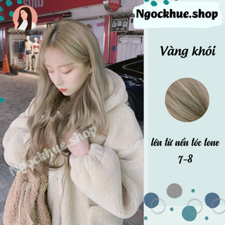 Thuốc nhuộm tóc vàng khói+ tặng kèm trợ dưỡng - Ngọc Khuê Shop