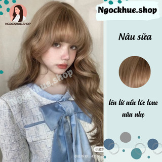 thuốc nhuộm tóc màu nâu sữa + tặng kèm trợ dưỡng - Ngọc Khuê shop