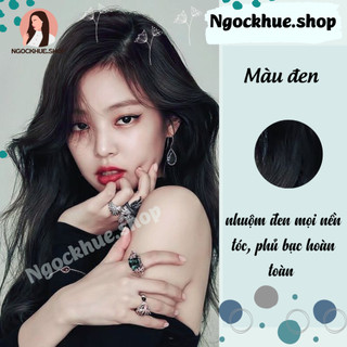 Thuốc nhuộm tóc màu đen + tặng oxy trợ dưỡng (hot trend) - Ngọc Khuê Shop