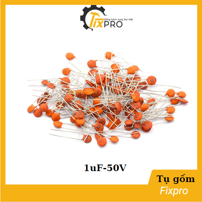 Tụ gốm 104P 1UF 100NF 50V (Túi 10c) chất lượng tốt