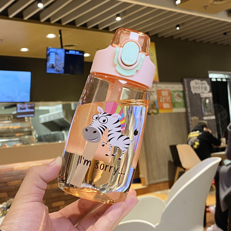 Bình Nước Nhựa PP 500ml Chống Tràn Cho Bé