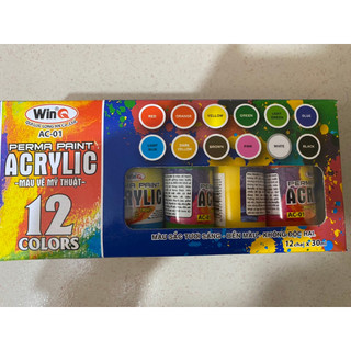 Màu acrylic winq ac-01 - 12 màu