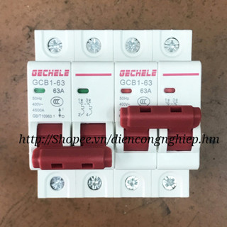 Át tô mát aptomat đảo chiều 2 pha dòng 63a, cầu dao đảo chiều 2p 63a