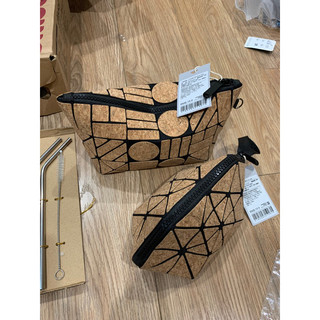 Túi cầm tay, ví da gỗ sồi Nome & Miniso chính hãng săn sale size lớn đựng được nhiều đồ