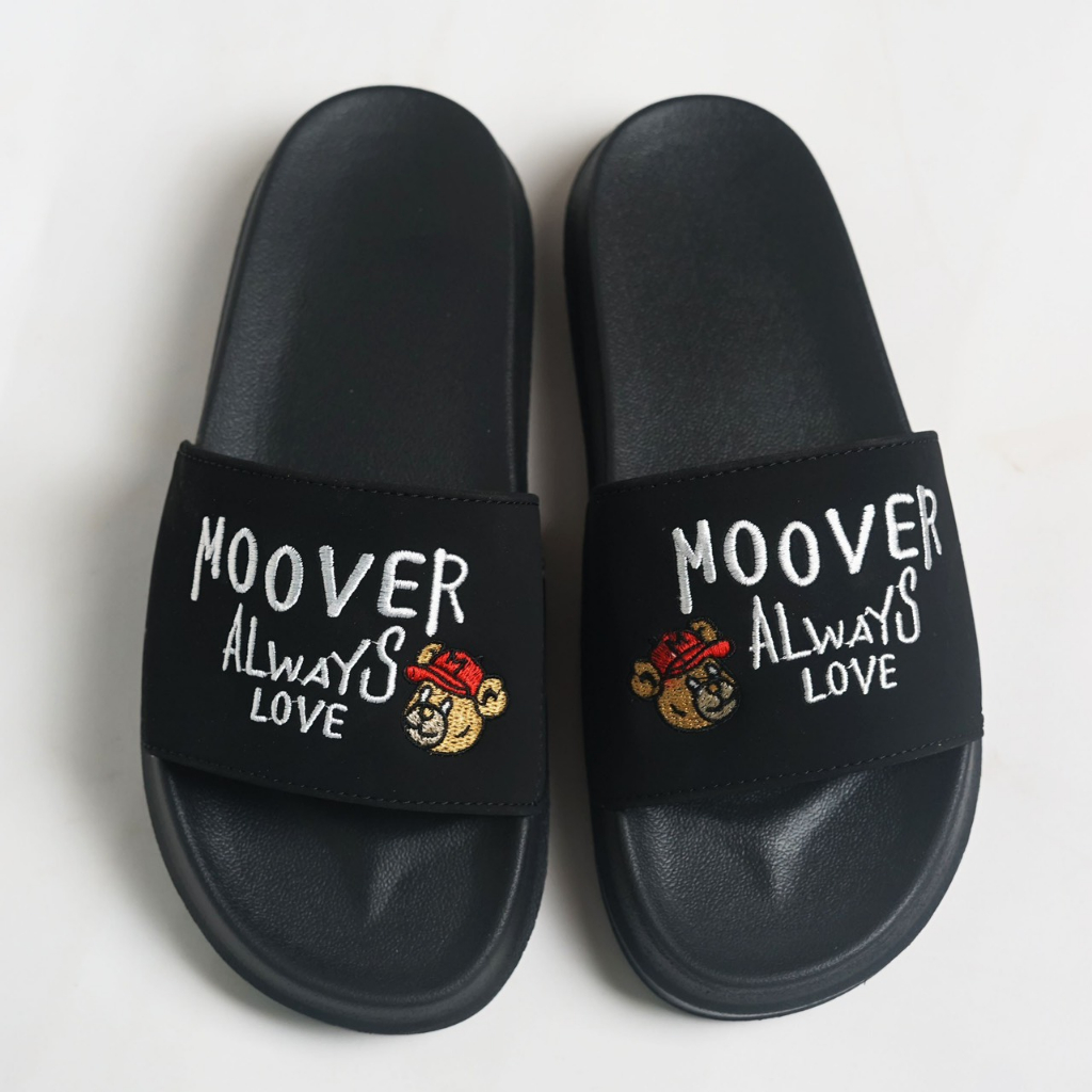 Dép quai ngang MOOVER ALWAYS BEAR LOVE, mang êm chân, đế cao 4cm, hỗ trợ đổi size